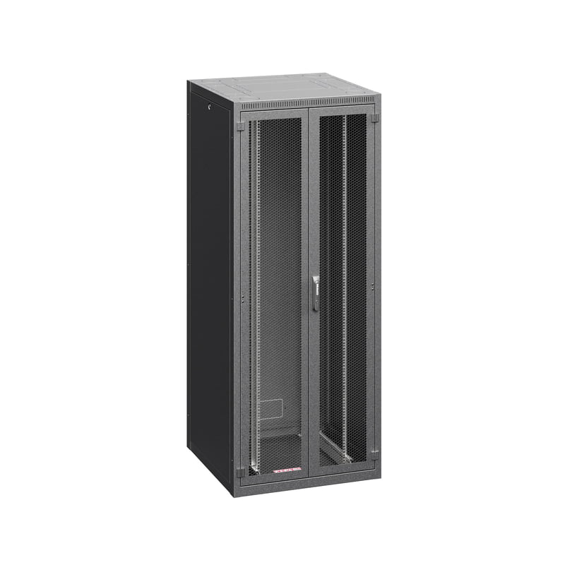 19" data rack, 48U, 800x1000mm, front and rear vertically divided vented doors 19" data rack, 48U, 800x1000mm, front and rear vertically divided vented doors