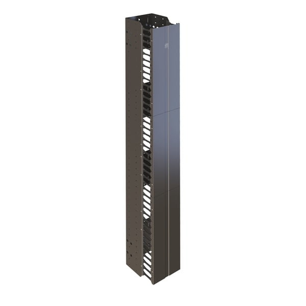 Vertical Manager (Rack) with three section removeable cover, 41 fingers ...