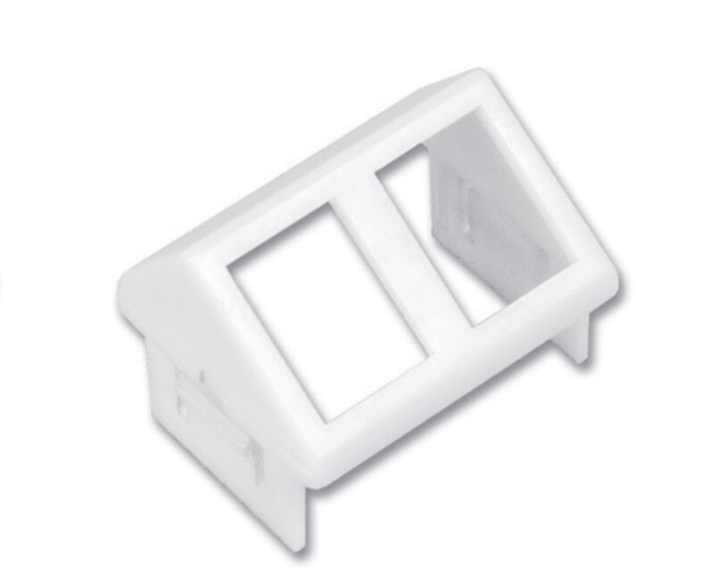 SIEMON MAX CTE UNLOADED 2 PORT ANGLED ADAPTOR PLATE WHITE SIEMON MAX CTE UNLOADED 2 PORT ANGLED ADAPTOR PLATE WHITE