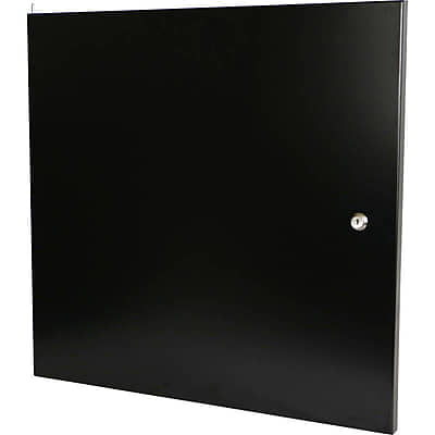 STEEL FRONT DOOR FOR 9U W/BOX BLACK