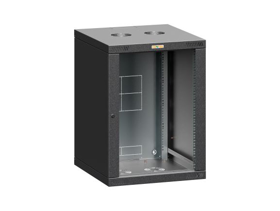 19" RQN wall mount rack, 12U, 570x450mm