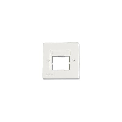 SIEMON MAX CTE UNLOADED 1 PORT SINGLE GANG  FACEPLATE WHITE