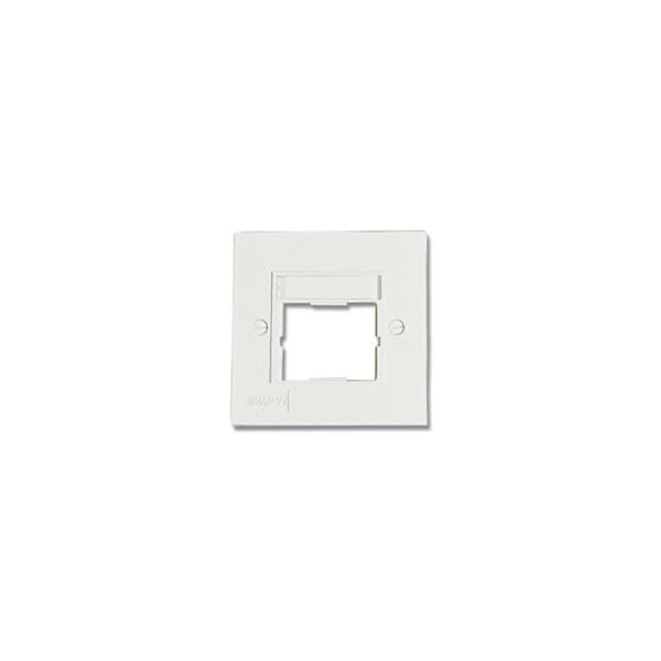 SIEMON MAX CTE UNLOADED 1 PORT SINGLE GANG  FACEPLATE WHITE