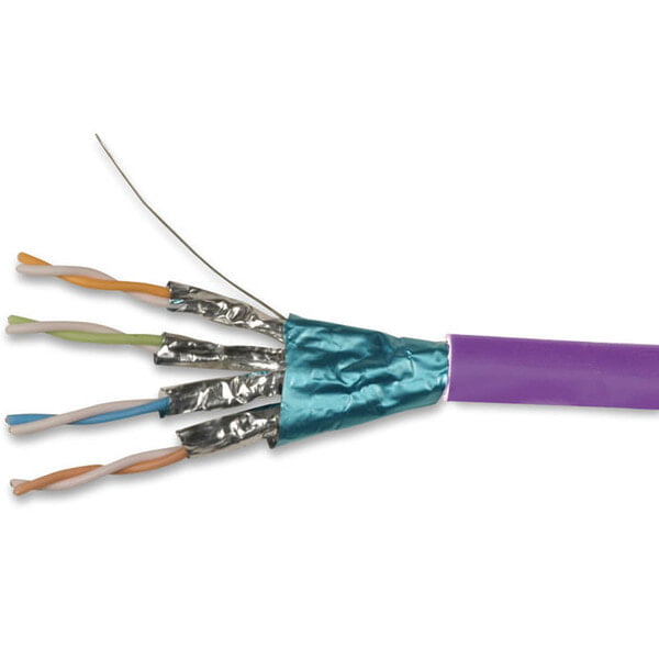 SIEMON Z-MAX CAT6A 23 AWG 4 PAIR F-FTP CABLE LSOH CCA VIOLET /mtr