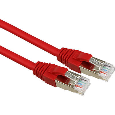 Cat5E LSZH 3mtr Red patchlead fully shielded