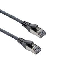 Cat5E LSZH 1mtr Grey patchlead fully shielded